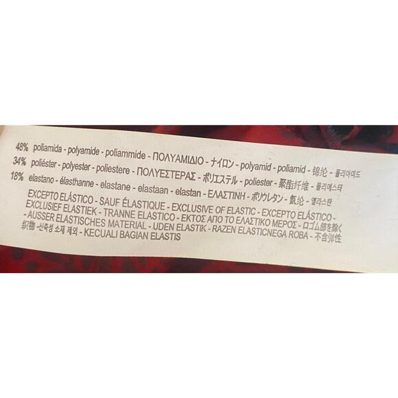 Zara Red Iridescent Teal Velvet Draped Long Sleeve Mini Dress Size M Womens NWT - Picture 10 of 10